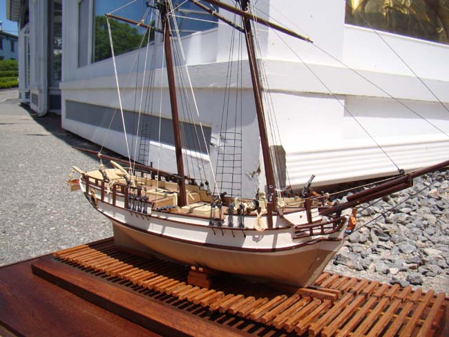 A model of the colonial schooner "Sultana" built in Boston in 1767 carrying 8 guns — image 2